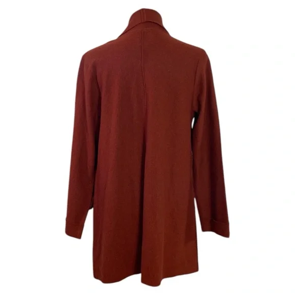 NWT Luii 100% Boiled Wool Rustic Orange Coat Size Small - Picture 3 of 6